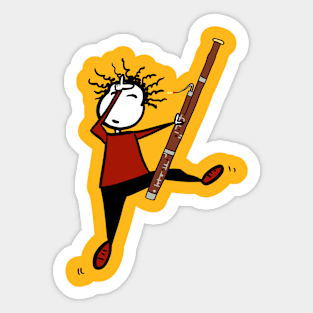 Bassoon dancer Sticker